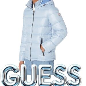 Guess Puffer Jacket Unisex With Hood Size XXL NWT
